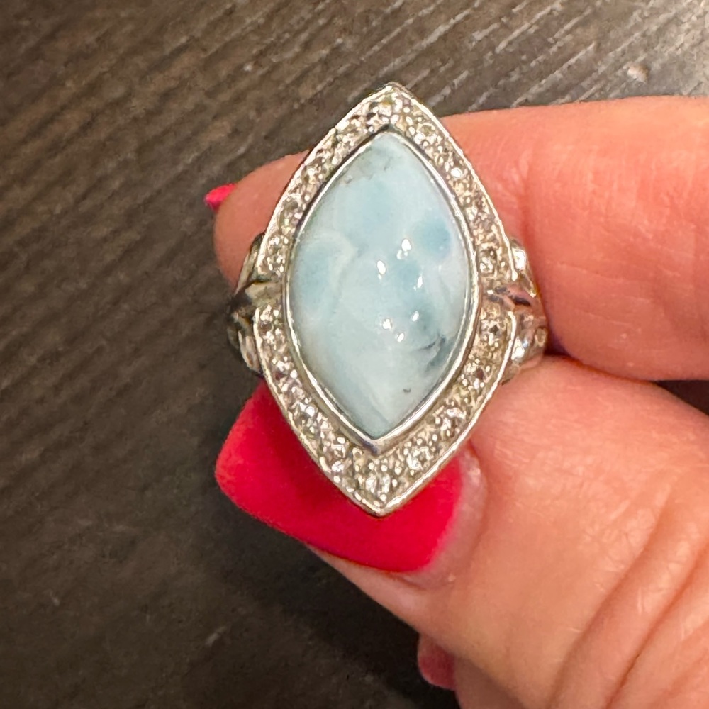 Republic Larimar Gemstone Ring - image 2